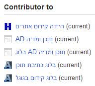 קישורים לדפי כותב