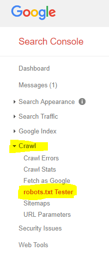 google search console