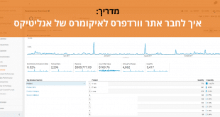 חיבור וורדפרס לאיקומרס של אנליטיקס